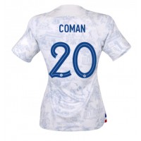 Maglie da calcio Francia Kingsley Coman #20 Seconda Maglia Femminile Mondiali 2022 Manica Corta